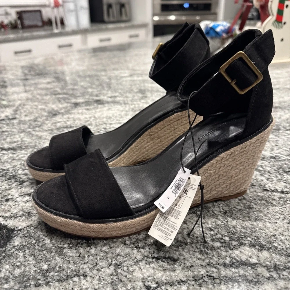 Banana Republic Womens‎ Espadrille Wedge Sandals Size 7.5